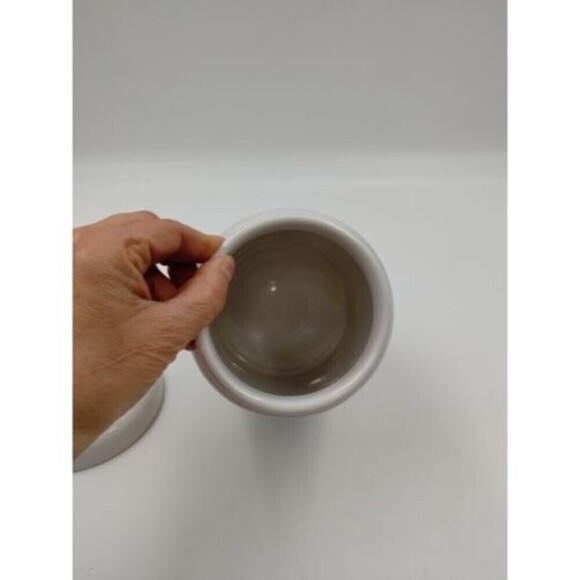 Better Homes & Gardens Earthenware Embossed Swiss Dot Cookie Jar Canister 7" - Picture 4 of 9